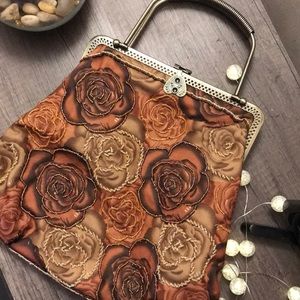 April Cornell Sequin Flower Handbag